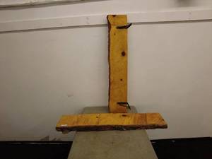 lot 243 image: Live Edge Wood Boards with Mounting Brackets