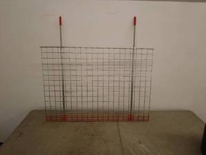 lot 246 image: Metal Grid Display Rack with Adjustable Hooks