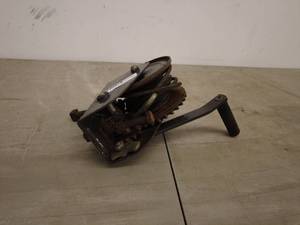 lot 263 image: undefined - Rusty Hand Winch with Steel Cable