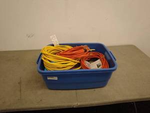 lot 280 image: Lot of Extension Cords and Electrical Supplies