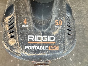 Rigid Four Gallon Shop Vac