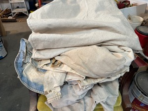Eight Various Sized Drop Clothes from Runner to Full Size