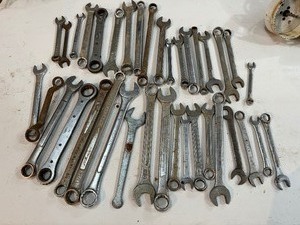 Thirty-Five Plus SAE Wrenches. Various Sizes and Brands Craftsman, Stanley and more
