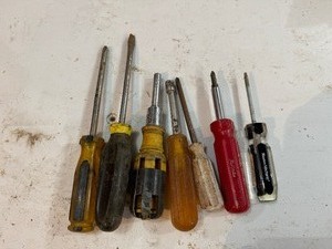 Screw Drivers and Nut Driver (Qty 7)