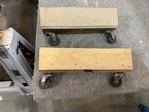 Pair of Homemade Wheel Dollies 14