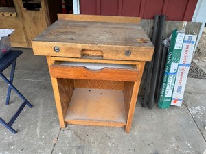 Handcrafted Work Bench (Butcher Block Top)