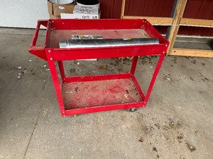 Red Metal Rolling with Steel Piping and Aluminum Fittings