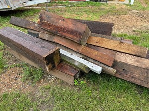 Stack of Large Timbers
