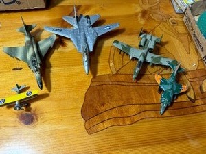 Five Toy Airplanes