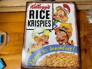 Rice Krispie Tin Sign
