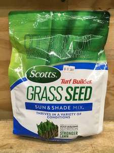 lot 28 image: Scotts Turf Builder Grass Seed Sun and Shade Mix 2.4 lbs Bag