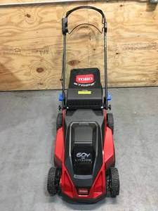 lot 17 image: Non-Working Toro 60V MAX 21 in. Stripe Self-Propelled Mower Model # 21620 (Parts Machine)