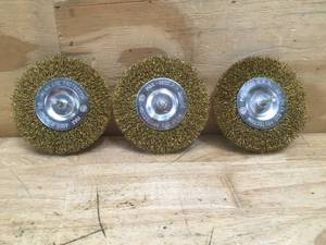 lot 80 image: Lot of 3 - Circular Wire Brushes