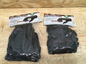 lot 82 image: Lot of 2 - Black Powder Free Nitrile Glove 20 Counts Size XL