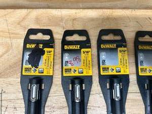 lot 89 image: DEWALT Lot of 5- High Impact Carbide SDS Bits