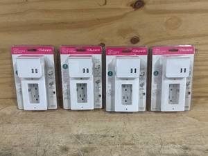 lot 157 image: ALURATEK Lot of 4-  2-Port USB Charging Wall Plates