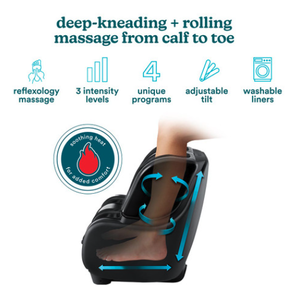 lot 130 image: Homedics Therapist Select Foot & Calf Massager (Retail $299.99)