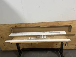 lot 181 image: White Cordless  2 in. Faux Wood Blind 71 in. W x 72 in. L