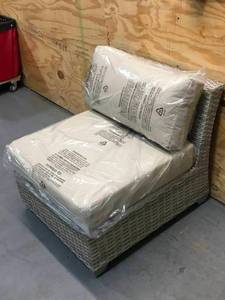 lot 13A image: New TK Classics TKC045b-AS-DB Fairmont Seating Outdoor Furniture, Beige