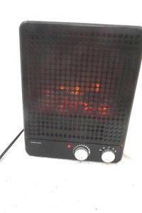 lot 28 image: Small Fireplace Space Heater (working condition)