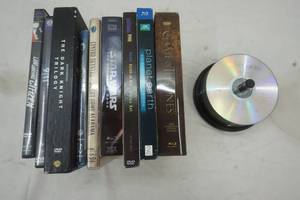 lot 42 image: Blue Ray & DVD and a variety of blank CDs, DVD