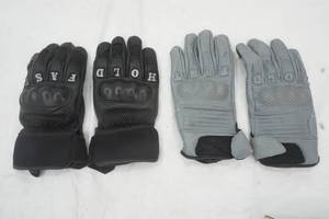 lot 90 image: Gloves Hold Fast Size Large Gray and Black Pair