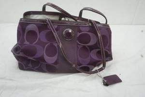lot 113 image: Coach Purple Handbag