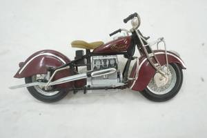 lot 136 image: Die Cast Indian Motorcycle Figure