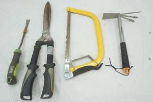 lot 168 image: Lawn & Garden tools, Hand Saw, Hedge trimmers and more