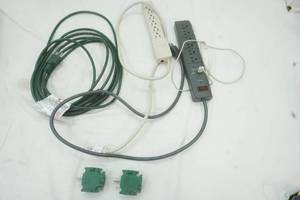 lot 171 image: Extension Cord, Two Power cords and 3 way adapter