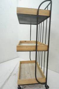 lot 181 image: Three Tier Rolling Cart