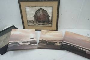 lot 272 image: Home Decor Shadow Box & Pictures
