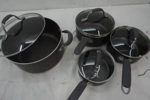lot 279 image: Kitchenware, Farberware Four Cooking Pot Set with Covers