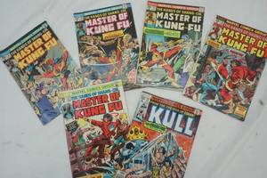 lot 326 image: 5 Comics Marvel Master of Kung Fu .25