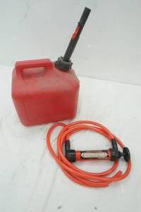 lot 339 image: Garage Items, Gas can and Multi Transfer Pump
