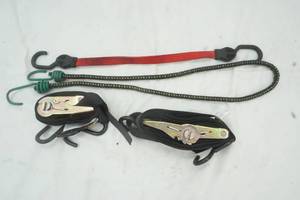 lot 349 image: Two Tie Straps and two bungie cords