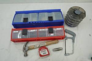 lot 369 image: Plastic Storage Bins with hardware