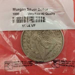 1880 Morgan Silver Dollar--VF--in Sealed Littleton Pkg