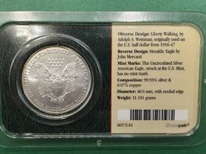 2010 American Silver Eagle, Uncirculated in Littleton Pkg