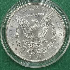 1902-O Morgan Silver Dollar, Higher Grade in Airtite