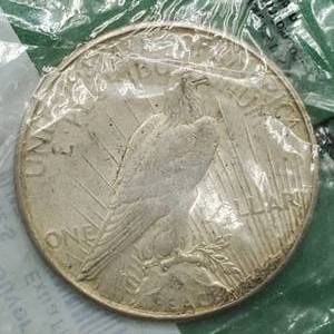1922-S Peace Silver Dollar, XF, in Sealed Littleton Pkg