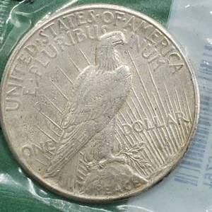 1923-S Peace Silver Dollar, XF, in Sealed Littleton Pkg