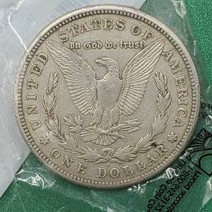 1921-S Morgan Silver Dollar, VF, in Sealed Littleton Pkg