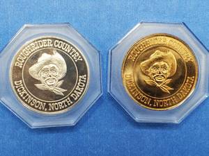 1882-1982 Roughrider Coin Set � 1 troy oz Silver Coin & 1 Copper Coin, OGP
