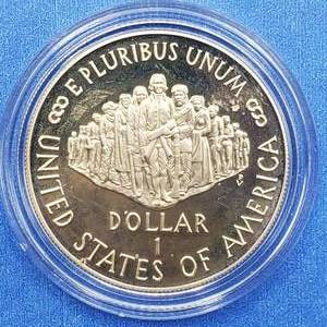 US Mint 1987-S PROOF $1 Constitution Coin 90% Silver, OGP