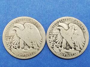 1918-S & 1920-S Walking Liberty Half Dollars