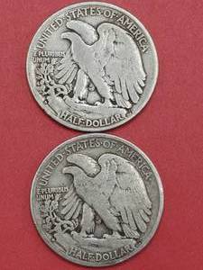 1936-D & 1935-S Walking Liberty Half Dollars