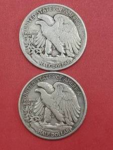 1942 & 1941-S Walking Liberty Half Dollars