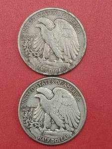 1945-D & 1945 Walking Liberty Half Dollars