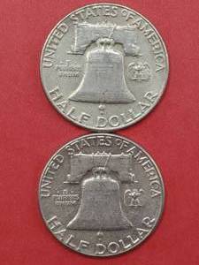 1962-D & 1962 Franklin Half Dollars
